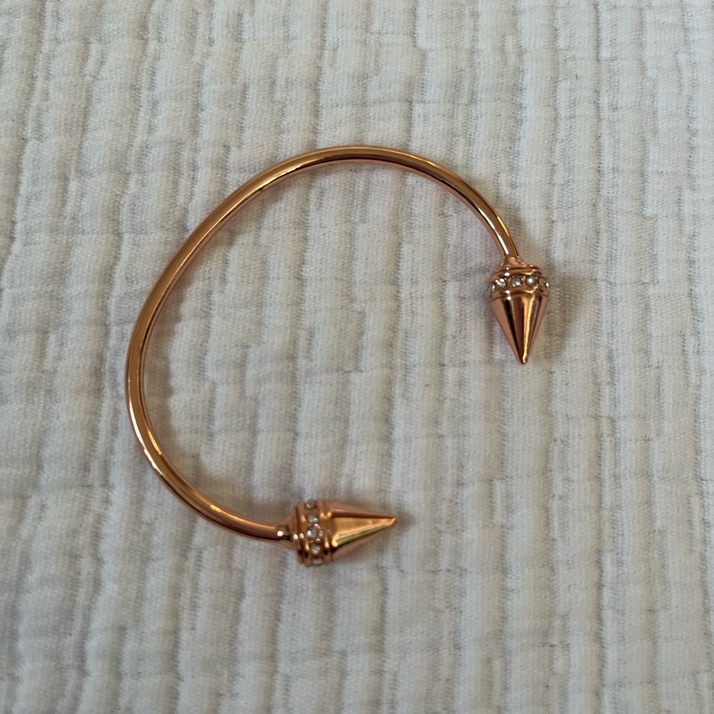 Stila x Baublebar Rose Gold Cuff Bracelet